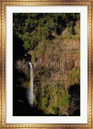 Framed Petit cascade waterfall, Amber Mountain NP, MADAGASCAR Print