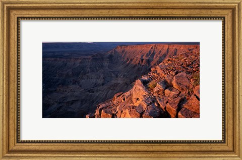 Framed Namibia, Fish River Canyon National Park, canyon walls Print