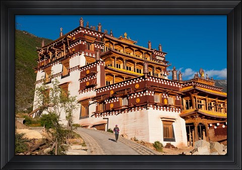 Framed Sangpi Luobuling Si Monastery, Sichuan, China Print