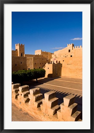 Framed Ribat fort, monastery, Sousse, Monastir, Tunisia Print