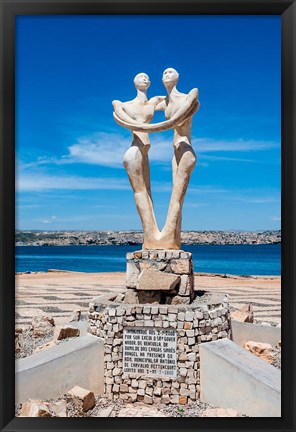 Framed Sculpture for the governor of Benguela, Lobito, Angola Print