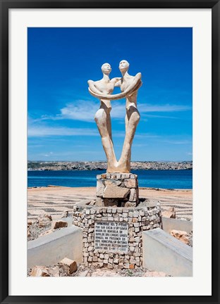 Framed Sculpture for the governor of Benguela, Lobito, Angola Print