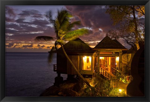 Framed Resort, Northolme Hotel Spa, Mahe Island, Seychelles Print