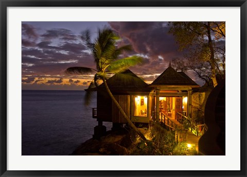 Framed Resort, Northolme Hotel Spa, Mahe Island, Seychelles Print