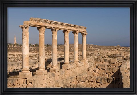 Framed Columns, Sabratha Roman Site, Tripolitania, Libya Print