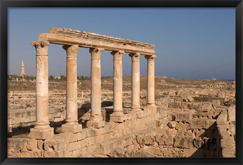 Framed Columns, Sabratha Roman Site, Tripolitania, Libya Print