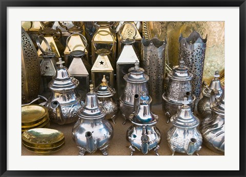 Framed Souk, Market Marrakech, Morocco Print