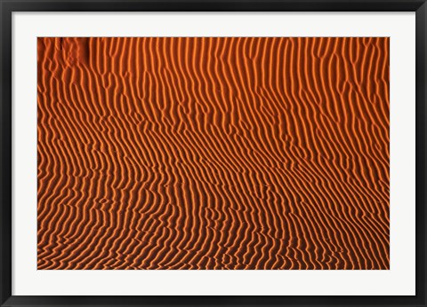 Framed Sand dune patterns,  Namibia Print