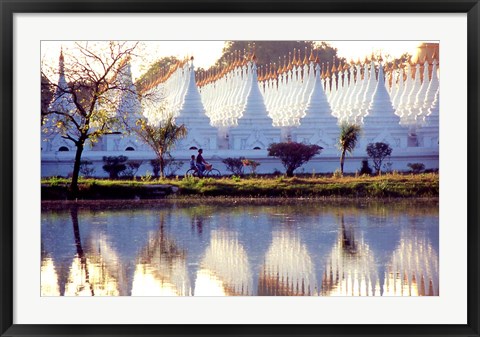 Framed Sandamani Paya in Mandalay, Burma Print