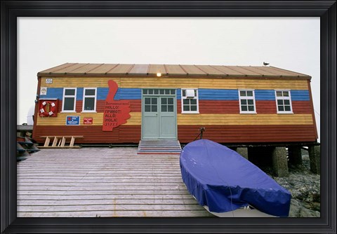 Framed Science Base at Ukraine Outpost &#39;Akademic Vernadky&#39;, Antarctic Peninsula Print