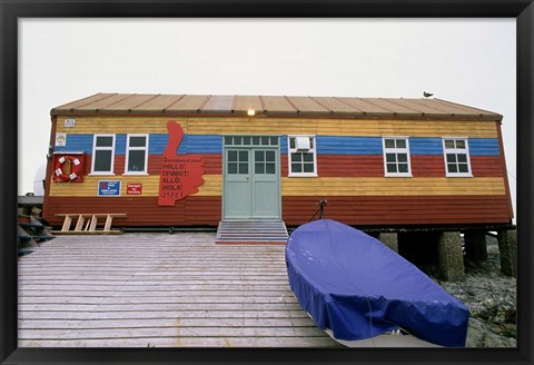 Framed Science Base at Ukraine Outpost &#39;Akademic Vernadky&#39;, Antarctic Peninsula Print