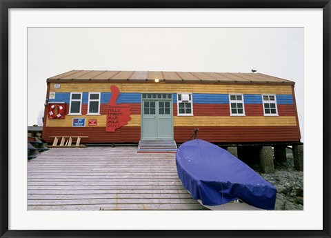 Framed Science Base at Ukraine Outpost &#39;Akademic Vernadky&#39;, Antarctic Peninsula Print