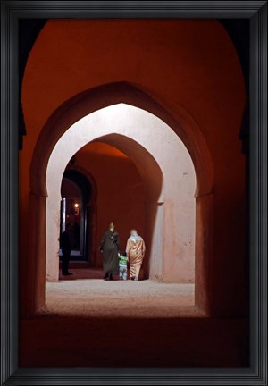 Framed Royal granaries of Moulay Ismail, Meknes, Morocco, Africa Print