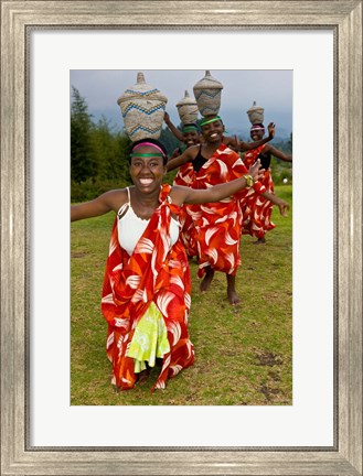 Framed Hutu Tribe Women Dancers, Rwanda Print