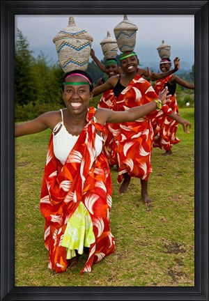 Framed Hutu Tribe Women Dancers, Rwanda Print