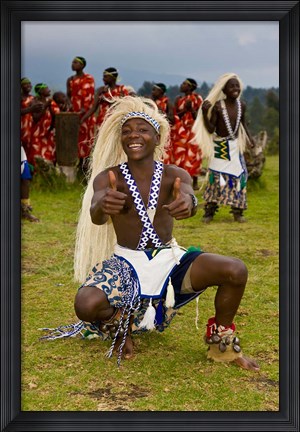 Framed Hutu tribe Male Dancer, Rwanda Print