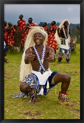 Framed Hutu tribe Male Dancer, Rwanda Print