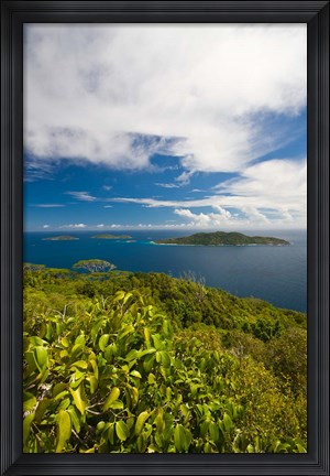 Framed Seychelles, La Digue, Nid d&#39; Aigle Peak Print
