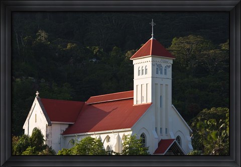 Framed Seychelles, Mahe Island, Cascade, St. Andrew Church Print
