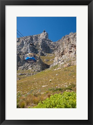 Framed South Africa, Cape Town, Cableway tram Print