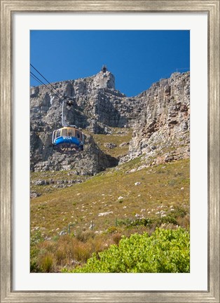 Framed South Africa, Cape Town, Cableway tram Print