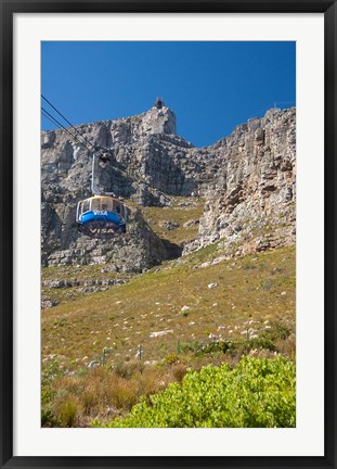 Framed South Africa, Cape Town, Cableway tram Print