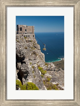 Framed South Africa, Cape Town, Table Mountain, Tram Print