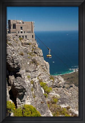 Framed South Africa, Cape Town, Table Mountain, Tram Print