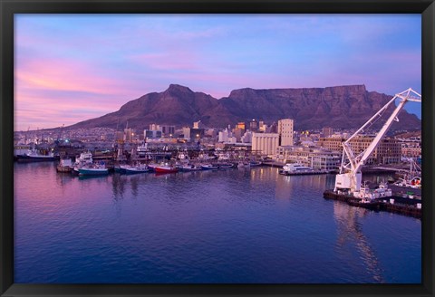 Framed South Africa, Cape Town, Victoria &amp; Alfred Port Print