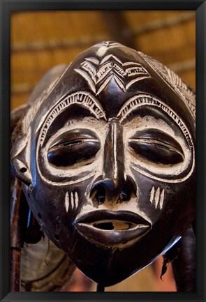 Framed South Africa, Durban, Zulu tribe mask Print