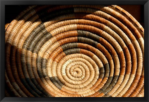 Framed South Africa, KwaZulu Natal, Zulu baskets, market Print