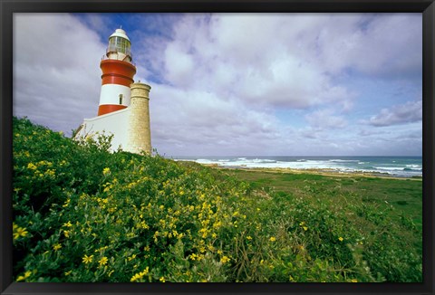 Framed South Africa, Cape Agulhas Lighthouse Print