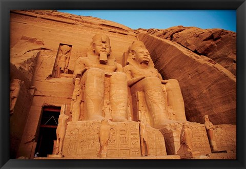 Framed Statues, The Greater Temple, Abu Simbel, Egypt Print