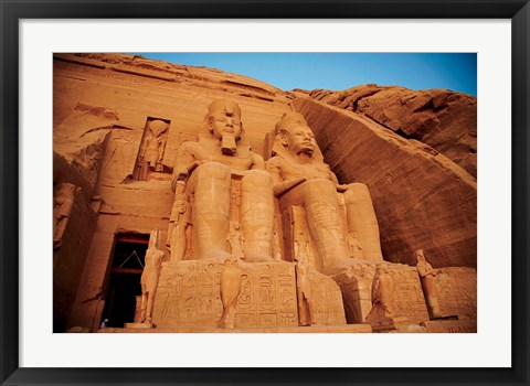 Framed Statues, The Greater Temple, Abu Simbel, Egypt Print