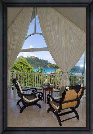 Framed Spa at Banyan Tree Resort, Mahe Island, Seychelles Print