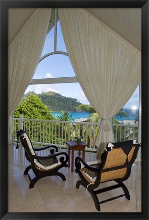 Framed Spa at Banyan Tree Resort, Mahe Island, Seychelles Print
