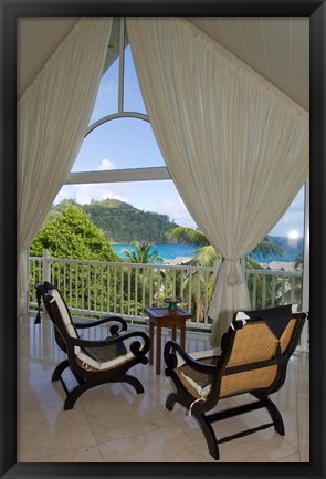 Framed Spa at Banyan Tree Resort, Mahe Island, Seychelles Print