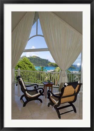 Framed Spa at Banyan Tree Resort, Mahe Island, Seychelles Print