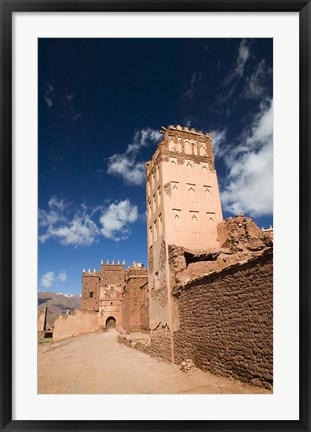 Framed Telouet Village, Ruins of the Glaoui Kasbah, South of the High Atlas, Morocco Print