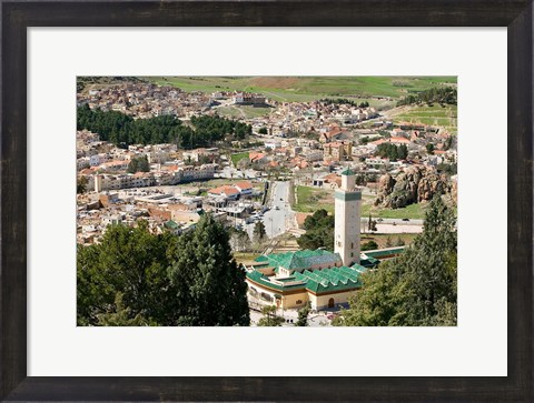 Framed Town View from The Great Rock, Azrou, Middle Atlas, Morocco Print