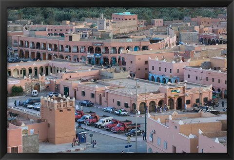 Framed Town View, Tinerhir, Morocco Print