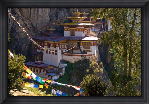 Framed Taksang Monastery near Paro, Bhutan Print