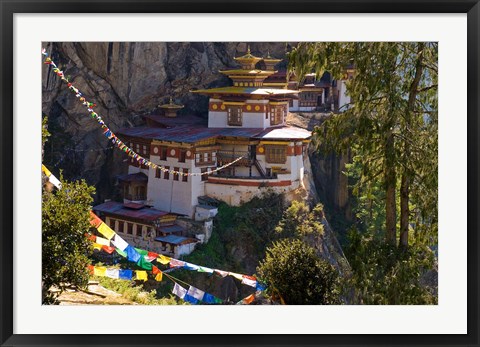 Framed Taksang Monastery near Paro, Bhutan Print