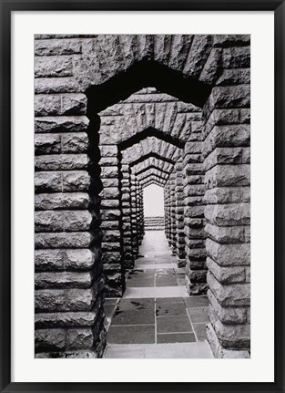 Framed Stone arches and walls, Voortrekker Monument Pretoria, South Africa Print