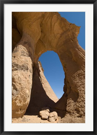 Framed Tin Ghalega Rock Formation, Red Rhino Arch, Fezzan, Libya Print