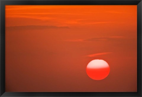 Framed Sunset, Serengeti National Park, Tanzania Print