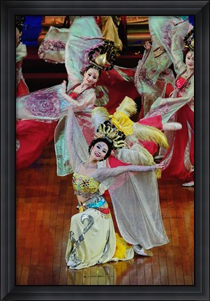 Framed Tang Dynasty Performance, Xian, China Print