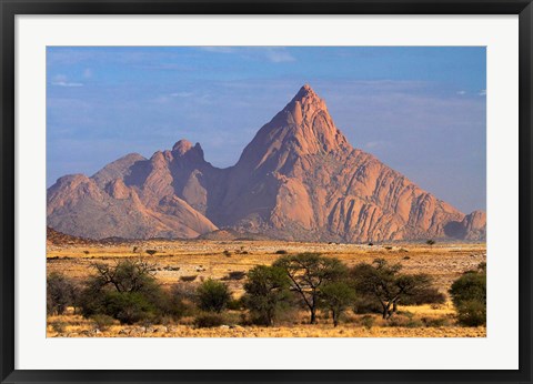 Framed Spitzkoppe (1784 meters), Namibia Print