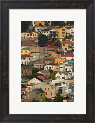 Framed Suburb of Bo-Kaap, Cape Town, South Africa Print