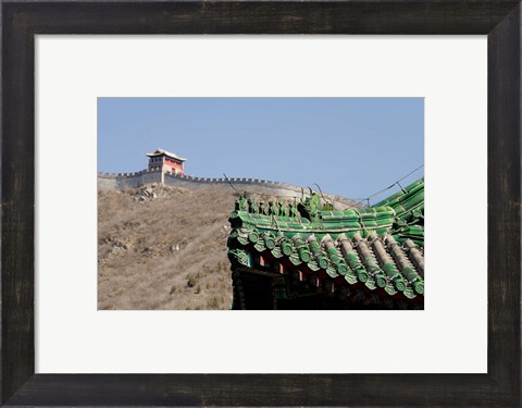 Framed Great Wall of China at Juyongguan, Beijing, China Print